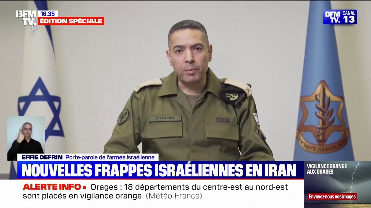 Conflit entre Israël et l'Iran: "Nous avons mené des frappes sur plus de 40 cibles" sur Téhéran, déclare le porte-parole de Tsahal