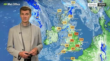 Met Office Saturday evening weather forecast 14/06/2024