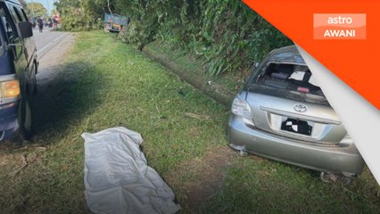 Dua maut, kereta bertembung lori di batu 12 Kuantan