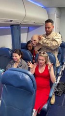 Veteran surprised his pregnant wife in plane but it went wrong.hd