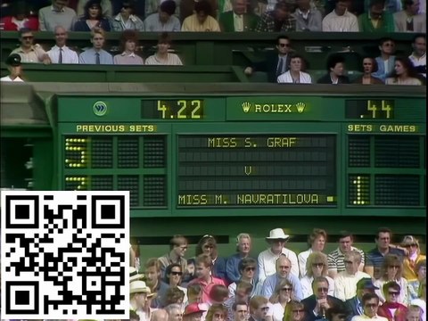 Tennis : Tournoi du Grand Chelem de Wimbledon Finale Simple Dames 1988 Martina Navratilova - Steffi Graff