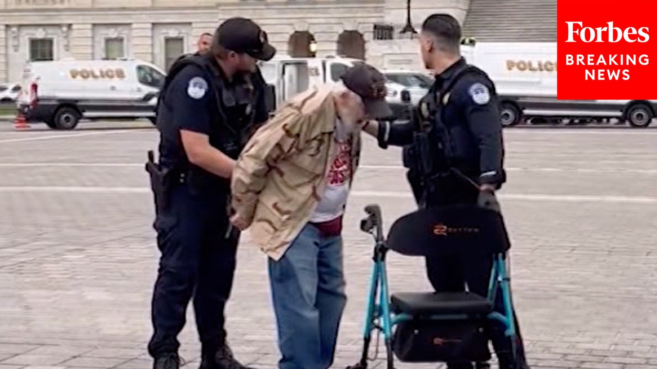 WATCH: Footage Shows Police Arresting Elderly P...
