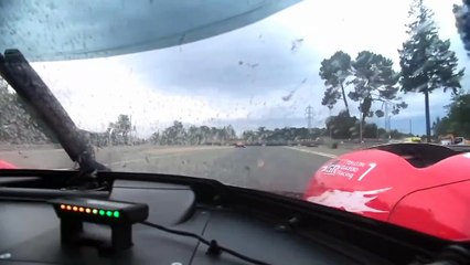 24H Mans 2025 Race Kobayashi Lock Up Turn Mulsanne Corner