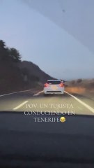 Este conductor se hace viral en Tenerife por su particular manera de conducir