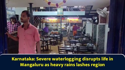 Karnataka: Severe waterlogging disrupts life in Mangaluru as heavy rains lashes region