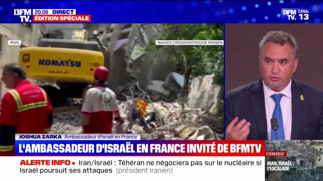 Conflit Israël-Iran: Notre but, c'est de nous débarrasser des capacités militaires iraniennes , indique l'ambassadeur d'Israël en France