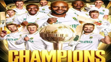 South Africa Wins WTC 2025 – Celebration Footage After Final vs Australia