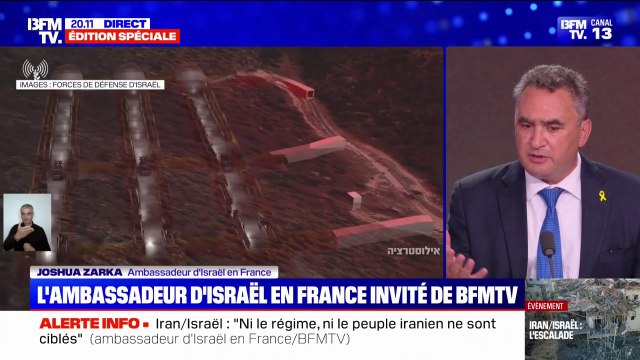 Conflit Israël-Iran: Nous faisons très attention à ne pas toucher les civils , indique l'ambassadeur d'Israël en France, Joshua Zarka