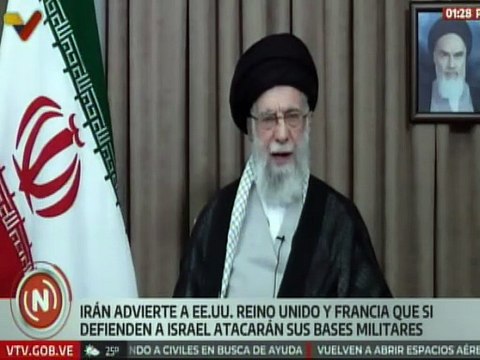 Irán advierte a EE. UU., Reino Unido y Francia que si defienden a Israel, atacarán sus bases militares