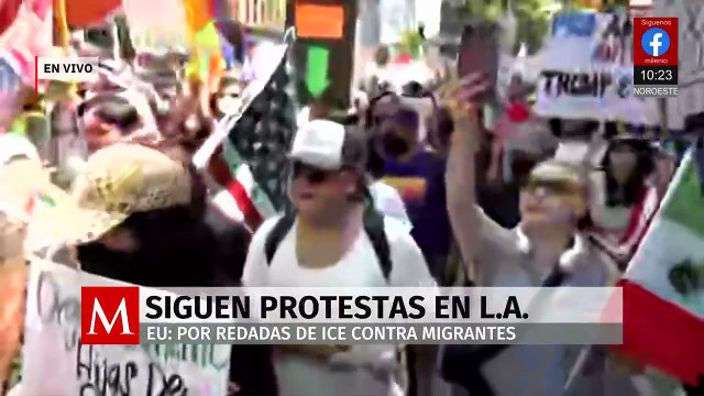 En Los Ángeles siguen las manifestaciones contra redadas de ICE