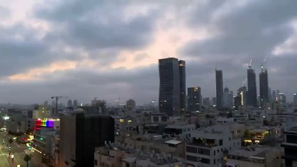 Sirens in Tel Aviv as Israel's Iron Dome intercepts Iran missiles