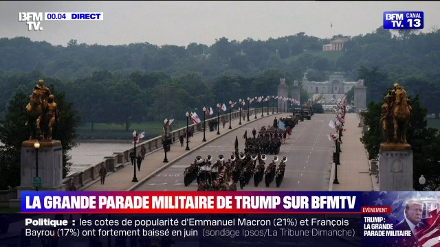 La grande parade militaire voulue par Donald Trump débute aux États-Unis