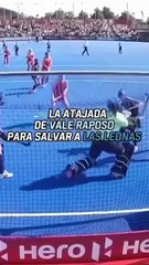 La atajada de la salteña Vale Raposo