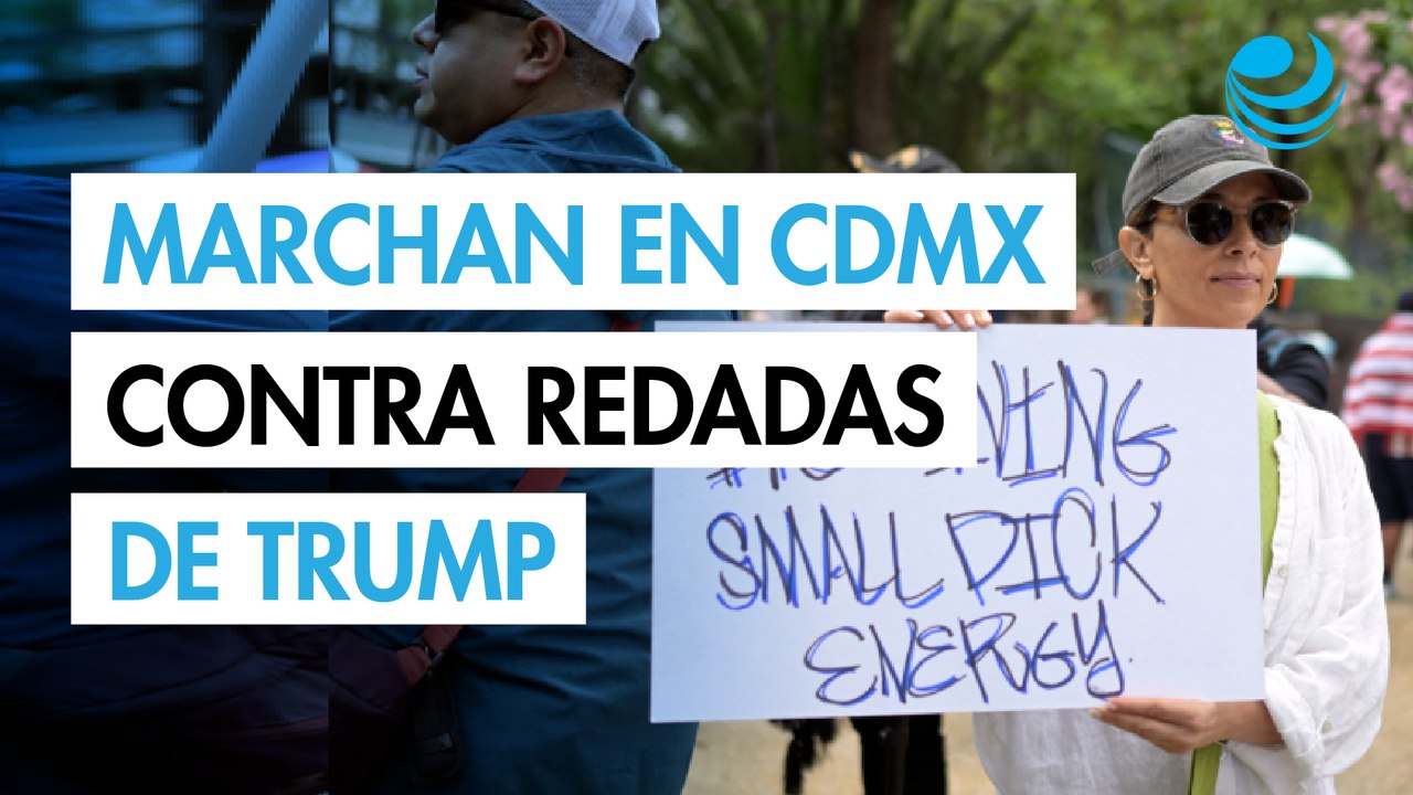 Estadounidenses marchan en Ciudad de México contra las redadas migratorias de Trump