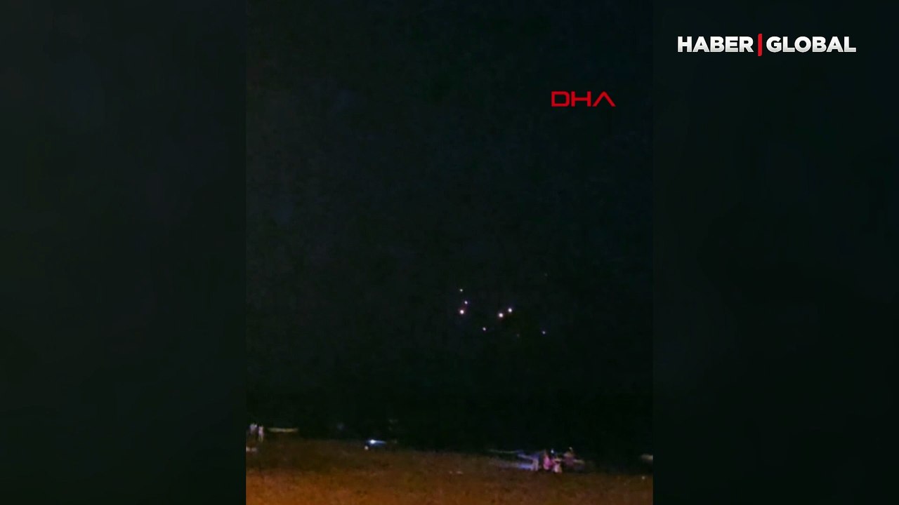 İran'dan İsrail'e gönderilen füzeler Hatay semalarında görüldü
