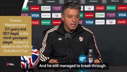 Gallardo hails Mastantuono movement in River Plate win