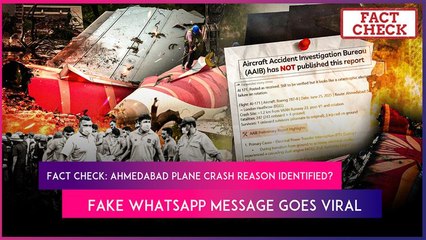 Fact Check: Electrical Failure Caused Ahmedabad Plane Crash? Fake WhatsApp Message Goes Viral