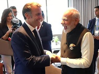 Modi and Macron Share a Lighthearted Moment at G7 Summit 🇫🇷🇮🇳