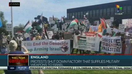 Citizens in England shut down a factory that supplies military weapons to Israel