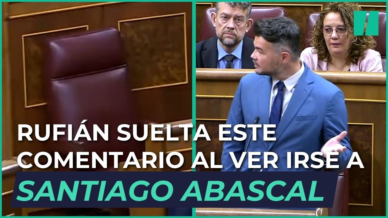 RUFIÁN suelta ESTE COMENTARIO al ver IRSE a ABASCAL después de hacer su pregunta
