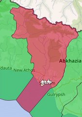 Map of Sukhumi District. Peta Distrik Sukhumi. Sukhumi District Map. Map of District of Sukhumi. District of Sukhumi Map. Аҟәа араион ахсаала. სოხუმის რაიონის რუკა. Карта Сухумского района. Carte du district de Soukhoumi. Mapa do distrito de Sukhumi