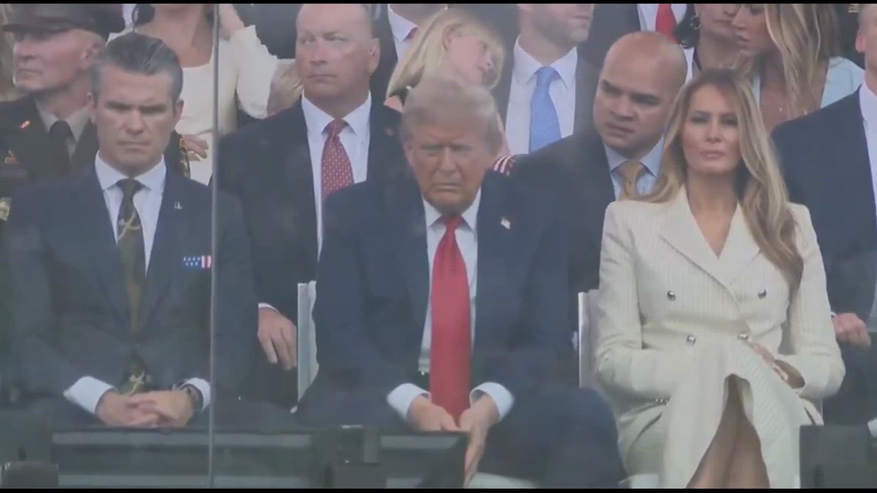 Awkward Moment: Trump Appears Uncomfortable at Historic Military Tribute