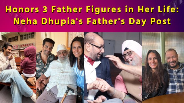 Neha Dhupia Celebrates Father's Day with Angad Bedi and Late Father-in-Law Bishan Singh Bedi