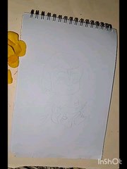 Hanuman drawing easy with colour pencil