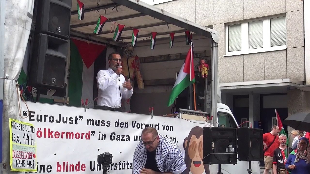Friedensbündnis NRW Demo Düsseldorf 14.06.2025,Stoppt den Genozid