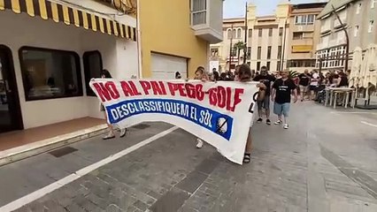 Manifestació a Pego contra el PAI Pego-Golf