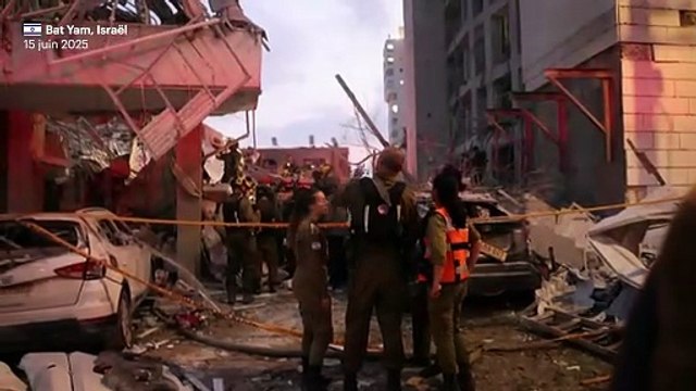 Frappes Israël - Iran : les images des dégâts de la troisième nuit d'échanges de tirs