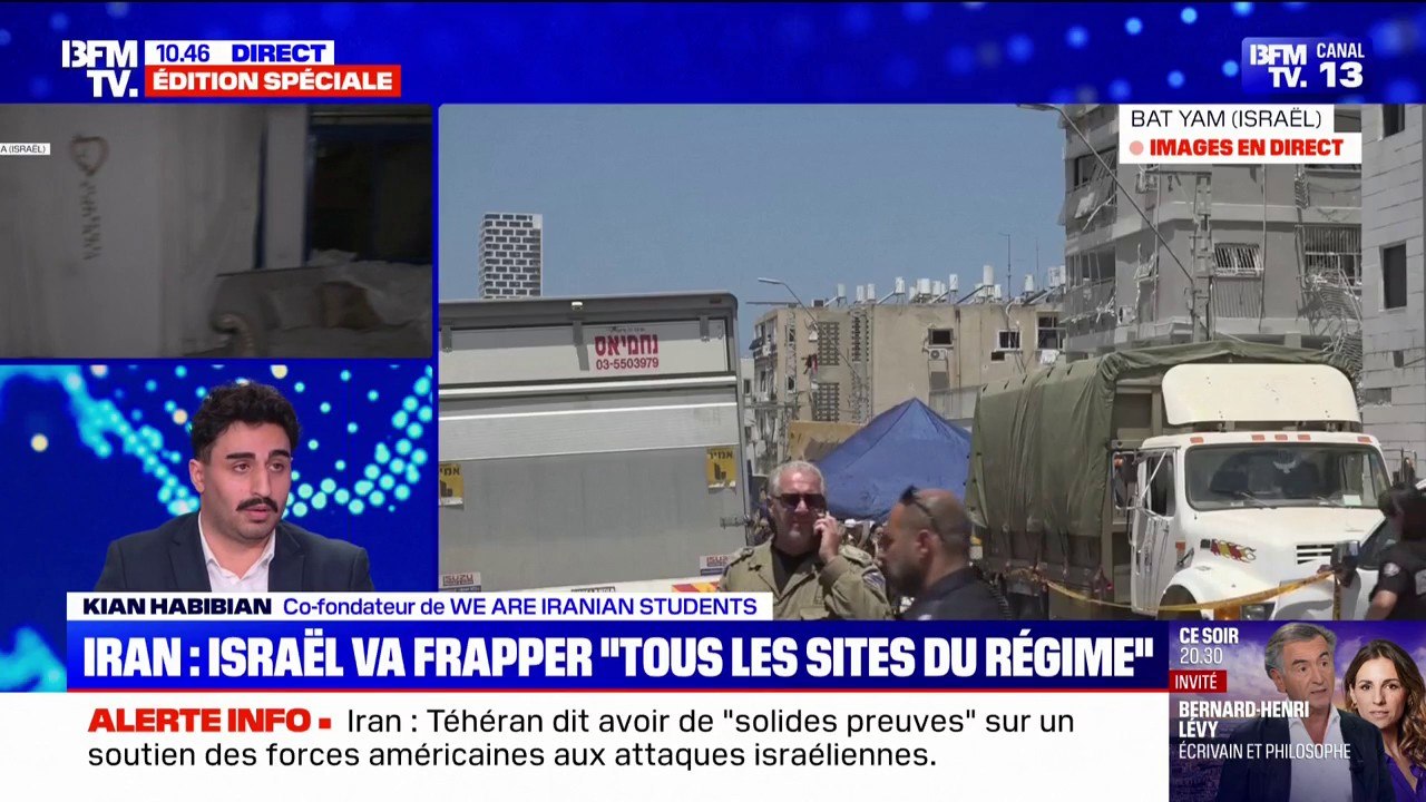 Conflit Israël-Iran: "Dès les premières frappes, la réaction de Téhéran a été d'interdire la moindre expression dans la rue ou sur les réseaux sociaux", assure Kian Habibian (We Are Iranian Students)