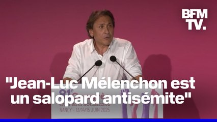 Jérôme Guedj qualifie de "salopard antisémite" Jean-Luc Mélenchon, lors du 81e congrès du PS