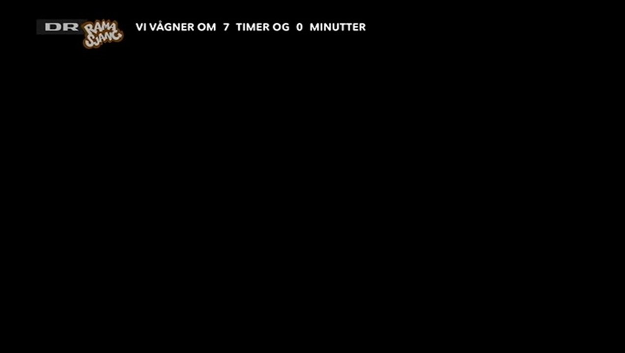 Sendepause fra om aftenen og til om morgenen i 2014 ~ Når ikke der bliver sendt tv programmer om natten på DR RAMASJANG