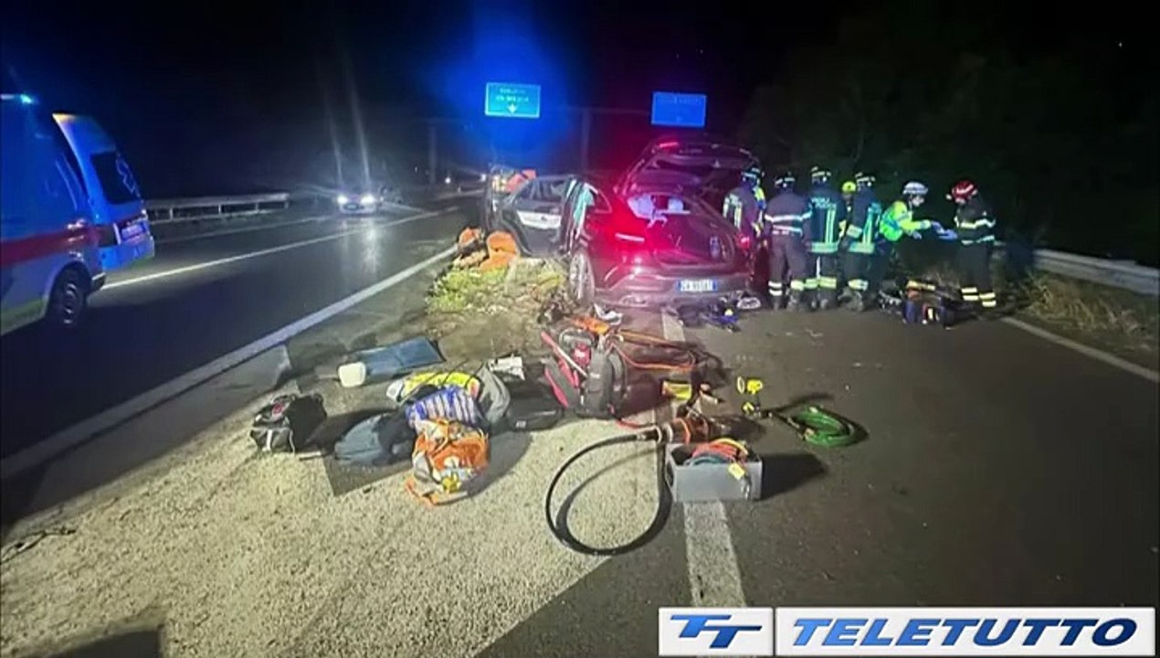 Video News - Darfo, auto fuori strada: un ferito grave