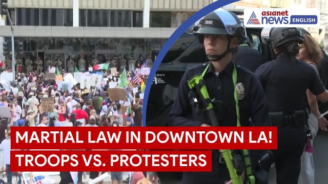 Downtown LA Erupts: Troops Launch Tear Gas Amid Violent Immigration Raid Protests