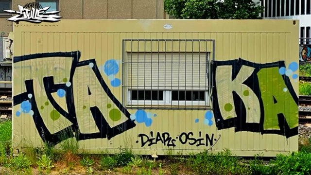 Graffiti Line // FRANKFURT AM MAIN Bhf. Frankfurt Süd (((Legendär Graffiti 2025 Video )