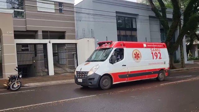 Idoso é socorrido pelo Samu após sonda se soltar em apartamento no Centro de Cascavel