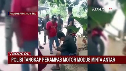 Penangkapan Pelaku Perampas Motor Mahasiswa dengan Modus Minta Antar di Palembang