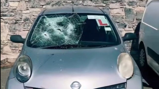 Ireland: Man in a fit of rage leaves behind damaged windows and smashed car windshields
