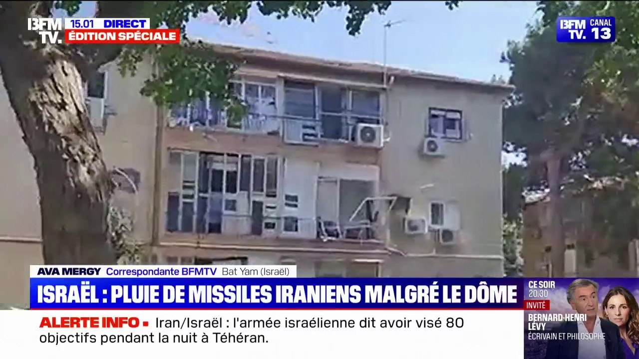 Conflit entre Israël et l'Iran: les images de destruction d'un immeuble dans un quartier résidentiel de Bat Yam après des frappes iraniennes