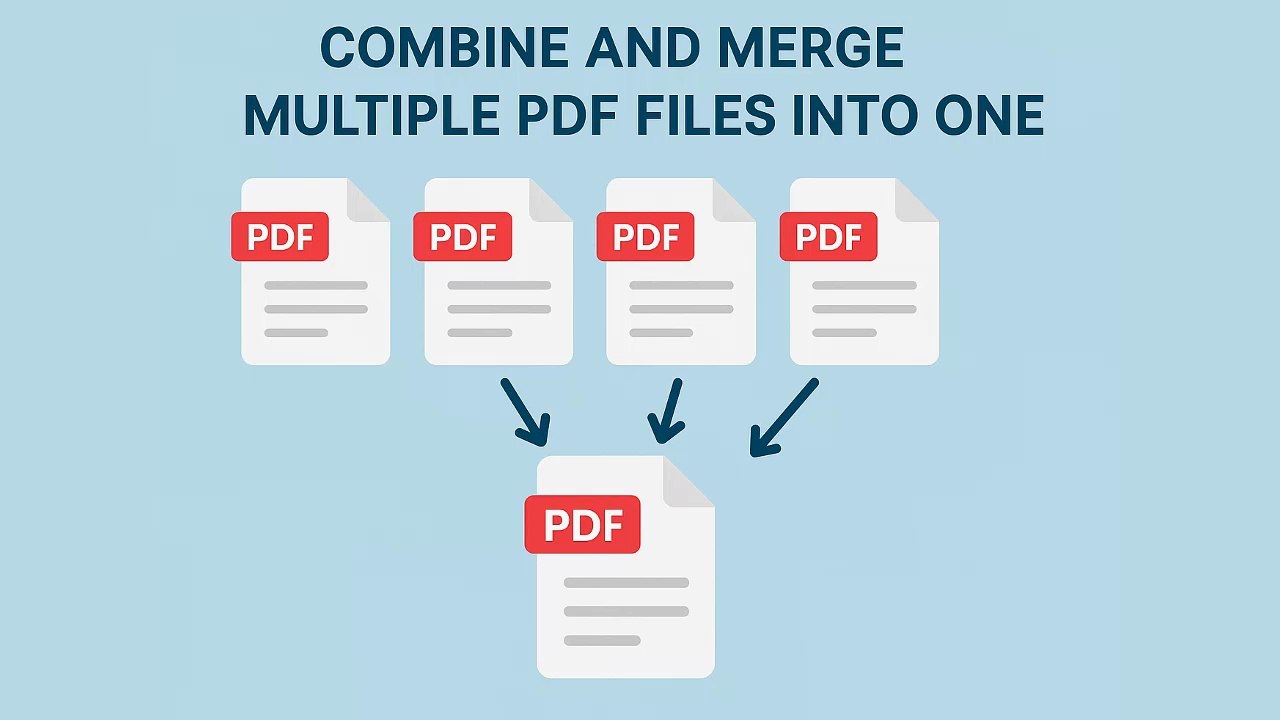 How do I Combine / merge multiple PDF files into one file (PC, Laptop & Smartphone)
