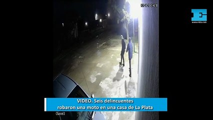Seis delincuentes robaron una moto de una casa en La Plata: "Estamos cansados"