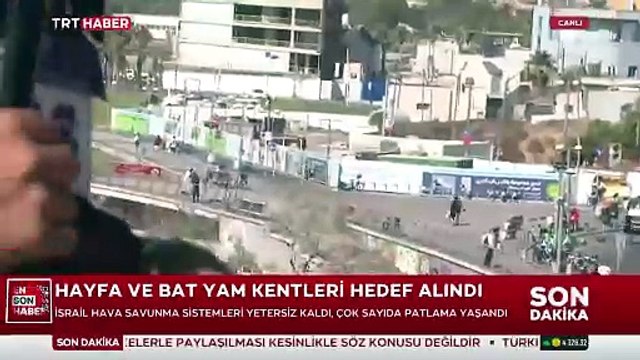 İsrail’de siren sesleri ve İran füzeleri TRT Haber canlı yayınına yansıdı