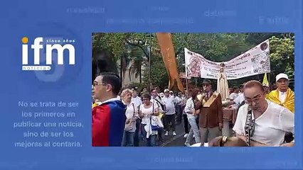 Marcha del Silencio en Medellín inició con el Santo Rosario