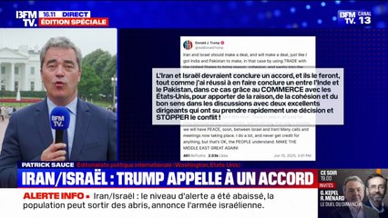 Conflit Israël-Iran: Donald Trump appelle à un accord entre les deux pays
