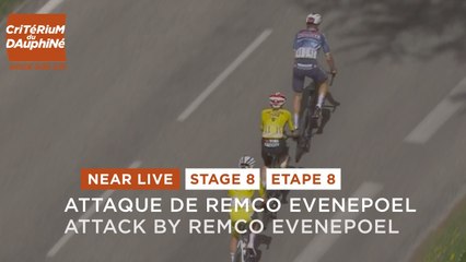 Attack by Remco Evenepoel in the peloton - Stage 8 - Critérium du Dauphiné 2025