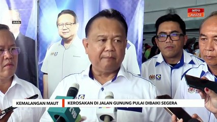 Kerosakan jalan lokasi kemalangan penunggang basikal dibaiki segera