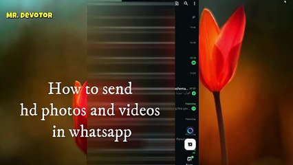 how to send hd photos in whatsapp
