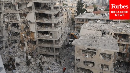 Emergency Services Search Through Rubble After Iranian Missile Hits Bat Yam, Israel